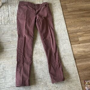 Burgundy Skinny Levi’s
